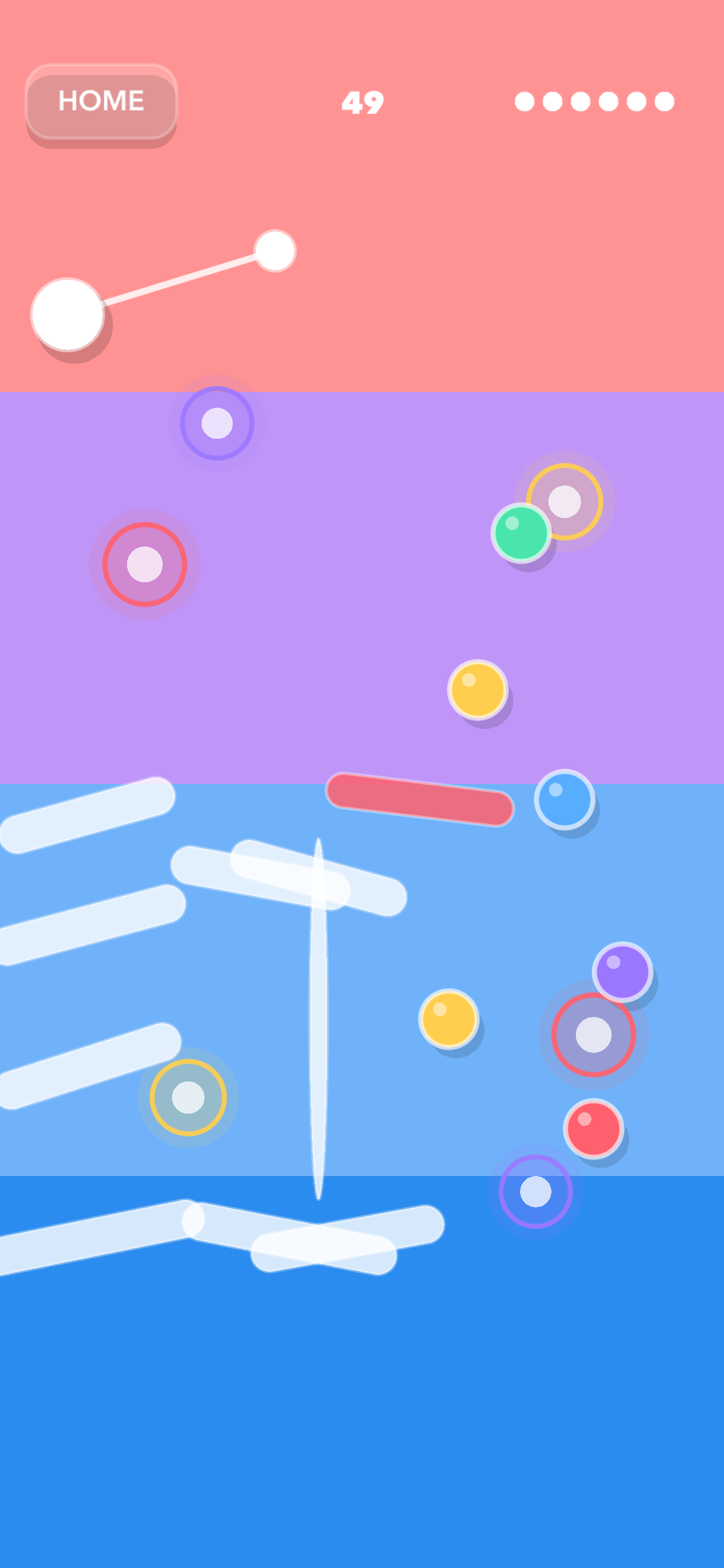 Pendulum Pop level complete screen